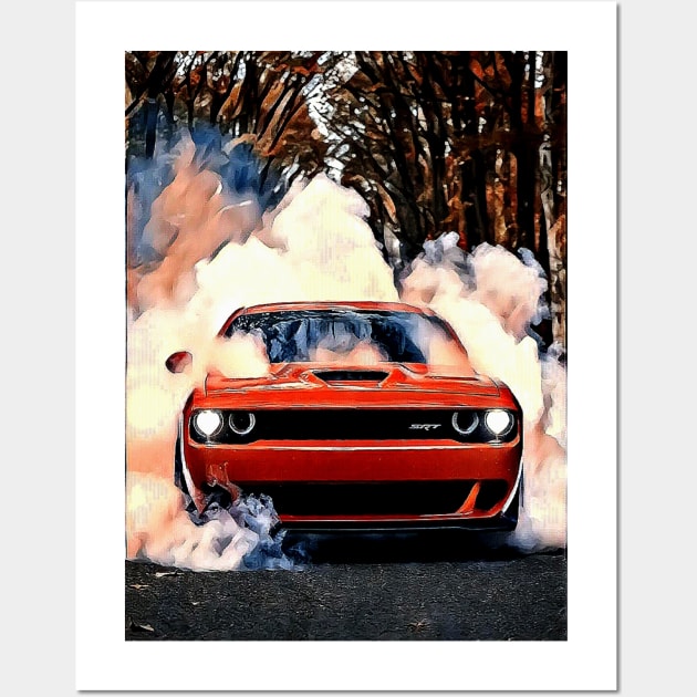 Dodge Challenger Wall Art by d1a2n3i4l5